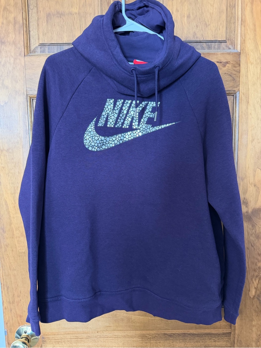 Nike Women’s Purple Crewneck Hoodie with Logo